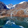 Goecha-La-Anirban-Sengupta-Samiti-Lake-_-Mountain-Reflection-on-just-melted-ice-sheet-1024-x-759